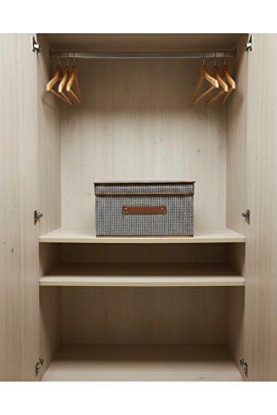 Tutku Organizer Kapaklı Kare Saklama Kutusu-Sepet