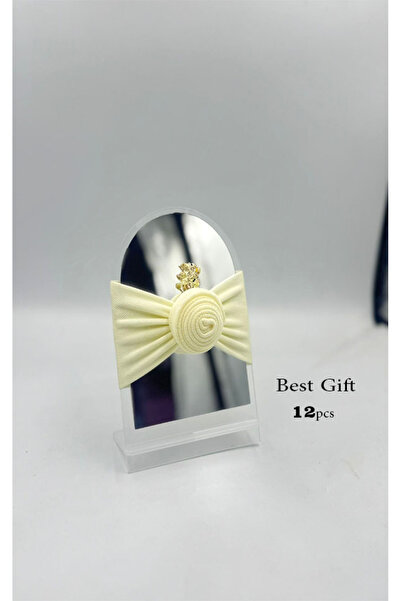 GIFT مرايات اكريلك دائرية بقاعدة خلفية منسقة عدد 12 حبة (درزن كامل)