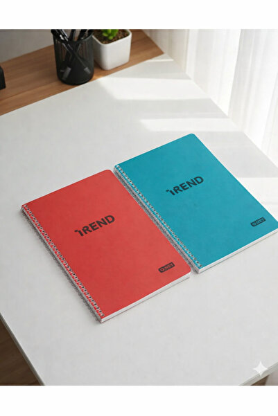 Srctech Set of 2 Spiral Notebooks, 120 Pages, Lined A4 Notebook, Pp Cover - Cover Color Shipped from Stock!