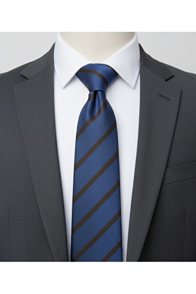 Reflect Your Style Tie Luxury Water and Stain Resistant Special Fabric Navy B...