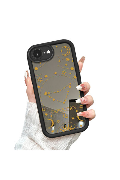 Hontinga حافظة هاتف متوافقة مع آيفون 16e مع مرآة برج الأبراج ومضادة للتخيل مص...