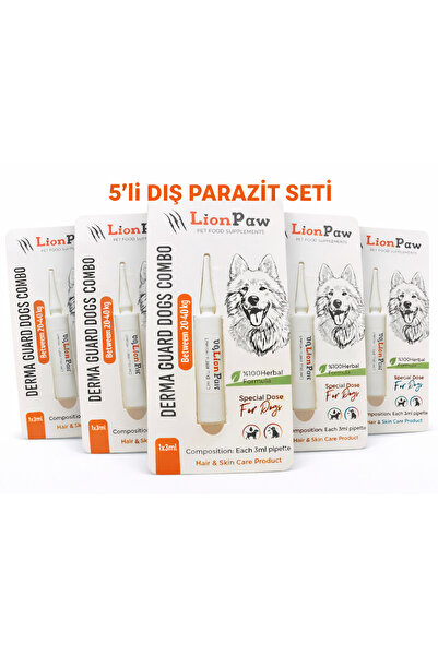 LİON PAW 20-40 Kg Köpek Dış Parazit Ense Deri Damlası Pire Bit Kene Deri Bakı...