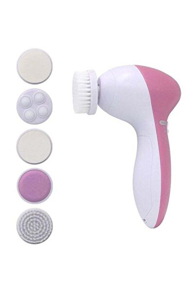 BSMBIOO Generic Electric Facial Cleaner Brush White/Pink