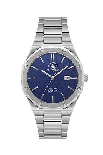 Santa Barbara Polo & Racquet Club ساعة يد رجالية SB.1.10673-3 سليم سافير