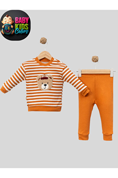 baby kids colors Baby Boy 2-Piece Set with Teddy Bear