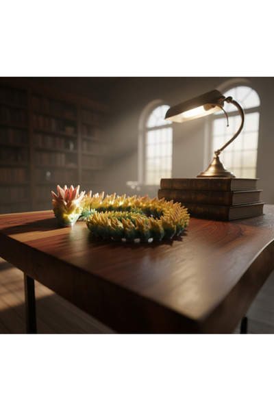 Ruzar3D Renk Değiştiren Kristal Ejderha Crystal Dragon Gökkuşağı Hareketli Fi...