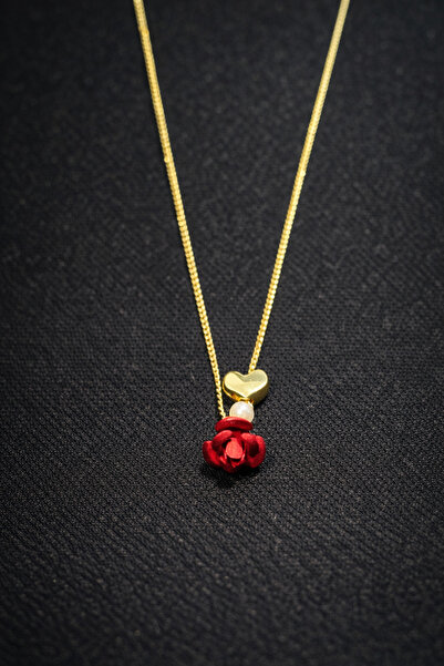 B&G CONCEPT07 Gül & Kalp Figürlü Zarif Kolye