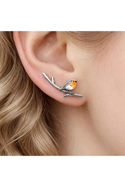 Lia Fail Doğadan İlhamlı Bohem Kuş Figürlü Küpe