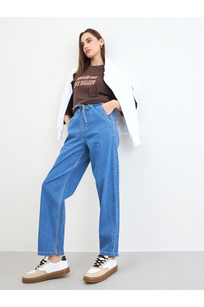 Styli Women Blue High Rise Relaxed Fit Jeans