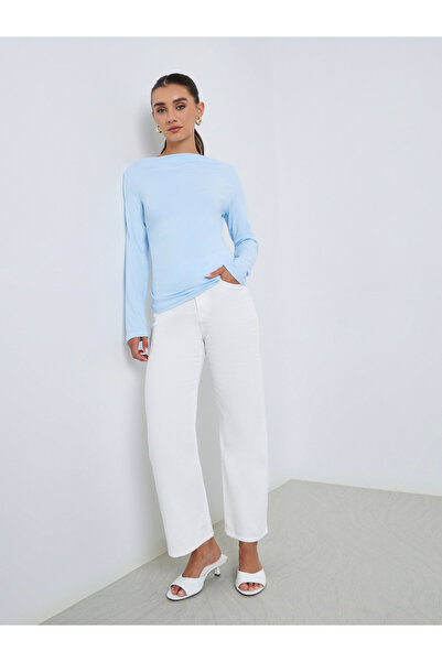 Styli Women Mid Rise Straight Leg Jeans