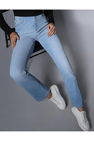 High Star By Styli Women Stretch Bootcut Fit Jeans