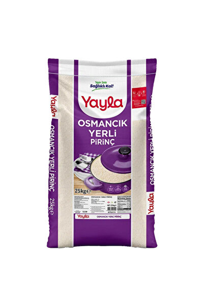 Yayla Osmancık Yerli Pirinç 25 Kg Uzun Tane Tip C 1. Sınıf