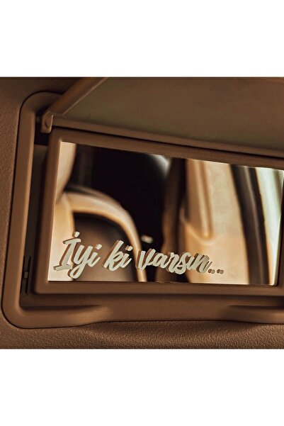 BAS İyi ki varsın Güneşlik Ayna Yazısı Araba- Motosiklet Cam Etiket Sticker 7...