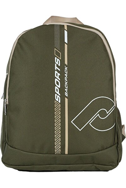 Pippa Bobo Boys' Three-Compartment Green Primary School and Casual Backpack - Cnt8055-03