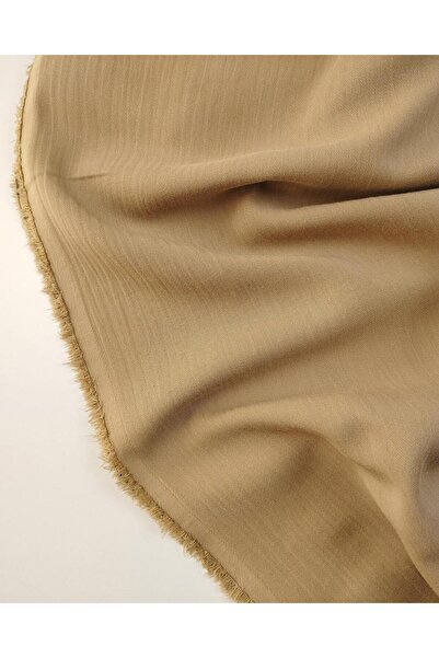 Kumaş Parça Cotton Lyocell Fabric in Mink Color (Width 145 cm X Length 200 cm)