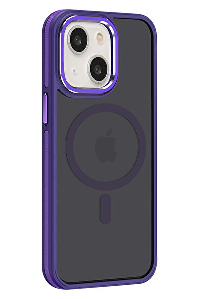 Joko غطاء OZLSTOR لهاتف آيفون 15 وينر ماج سيف - (94452) بنفسجي غامق