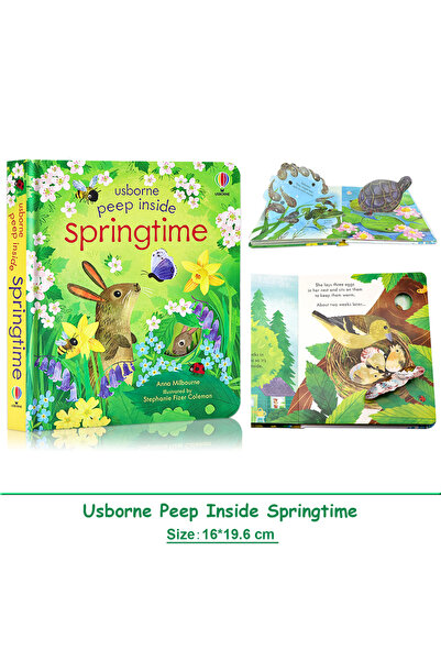 Choice كتب أوسبورن الربيعية المصورة ثلاثية الأبعاد للأطفال، مناسبة للقراءة قب...