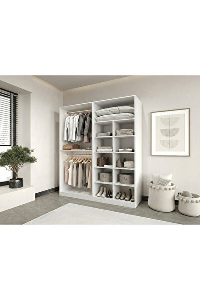 CANBAZ FURNİTURE Esla modüllü 4 kapaklı %100 MDF (KURULUM DAHİL)