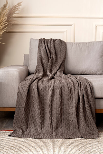 Koza Home Mendi mink acrylic throw tv blanket 130x170 2538