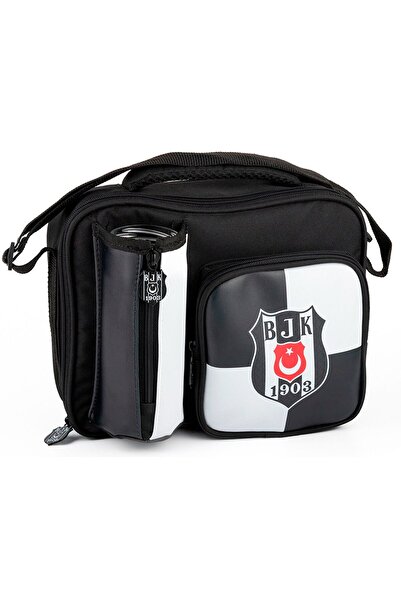 Beşiktaş Bjk 1903 Logo Patterned School Nutrition Bag Sir - Black/White - 25362