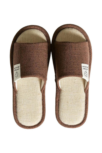 AioTio Cozy Linen Indoor Slippers - Breathable and Comfortable House Shoes
