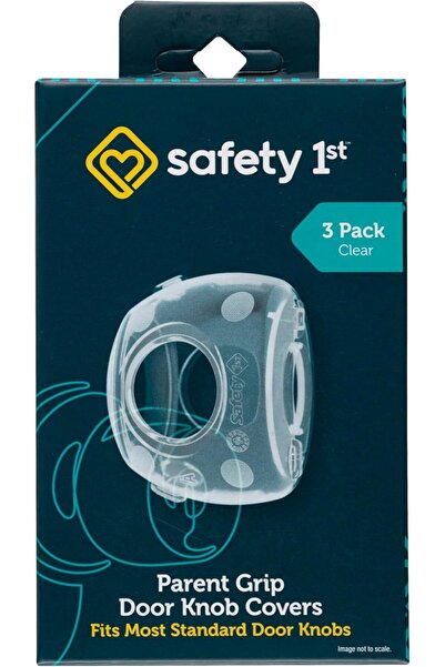 Safety 1st Safety 1ˢᵗ® Parent Grip Door Knob Covers 3 Pack, Crystal Clear