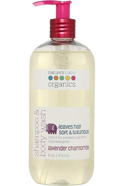 Nature's Baby Organics Shampoo & Body Wash, Lavender Chamomile, 16 oz.