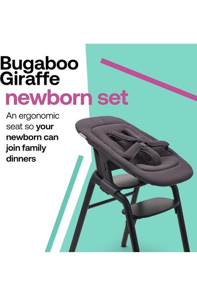 Bugaboo Giraffe Newborn Set Padded Baby Seat Insert with 5-Point Harness, Inf...