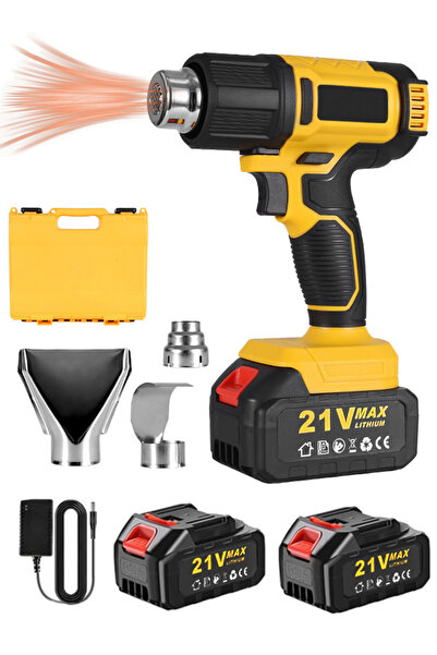 FADAKWALT مسدس حراري لاسلكي بقوة 300 واط، يعمل بجهد 21 فولت، مزود ببطاريتين -...