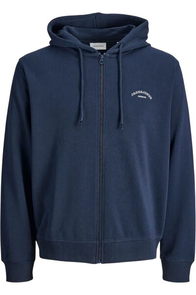 Jack & Jones JACK &JONES College Logo Zip Hood PLS sweatshirt - 12289689-Navy Blazer