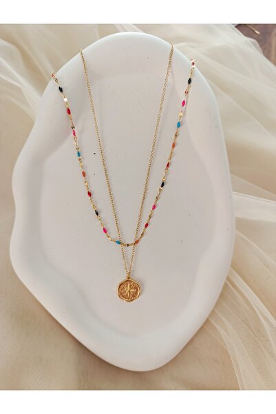 karan jewel Çoklu çelik kolye