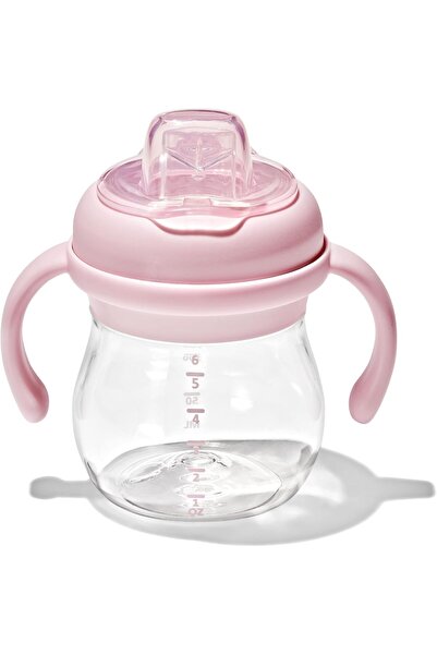 Oxo Tot TRANSITIONS SOFT SPOUT SIPPY CUP WITH REMOVABLE HANDLES 6 OZ BLOSSOM