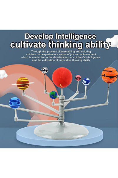 Generic مجموعة نماذج النظام الشمسي للأطفال، لعبة مغامرات فلكية تعليمية، كرات ...