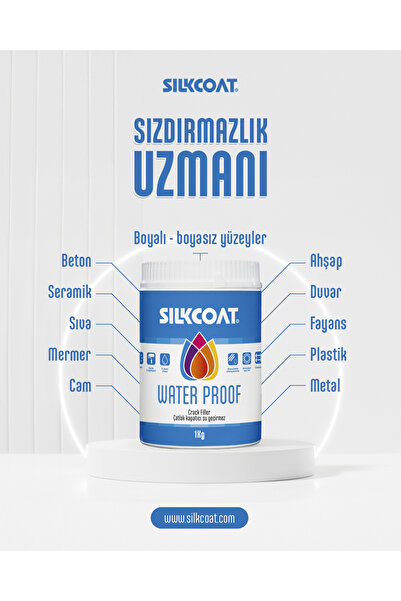 Silkcoat Tam Elastik Waterproof – Şeffaf Su Yalıtım Malzemesi -Çatlak ve Derz...