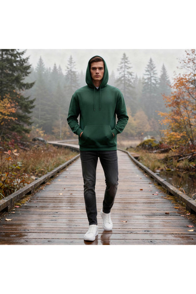 Shine Stone سترة رياضية مريحة مصنوعة من قماش قطني ممشط بثلاث خيوط