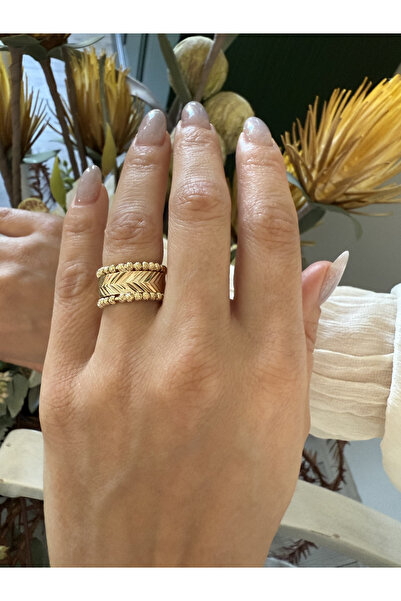 Nish atelier Dorika Detaylı Yüzük