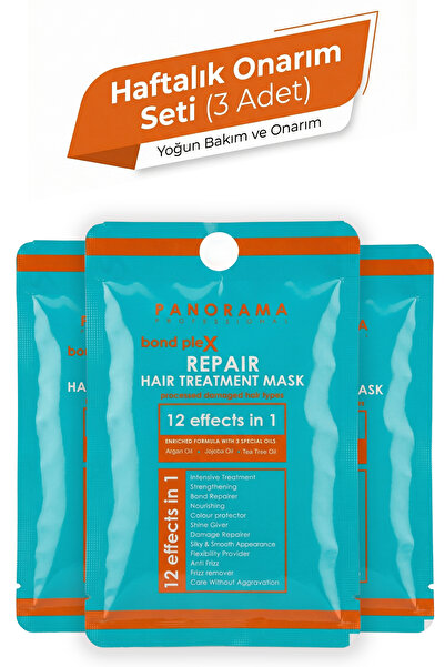 PANORAMA PROFESSIONAL Yıpranmış Saçlar Için Onarıcı Bond Plex 4 Yağlı Uzamaya...