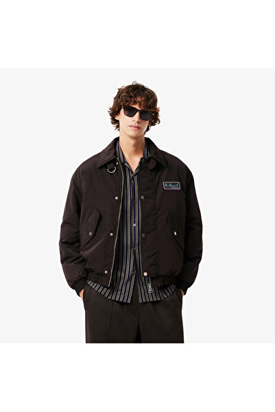Lacoste Erkek Classic Fit Kahverengi Bomber Ceket