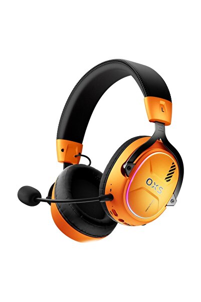 Oxs Storm G2 Turuncu RGB PS5 Uyumlu 7.1 Virtual Surround Kablosuz Gaming Kula...