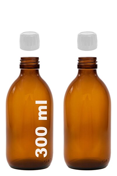 Afracam 300 ml Round Medicine Syrup Bottle 300 Cc Amber Brown Glass Bottle wi...