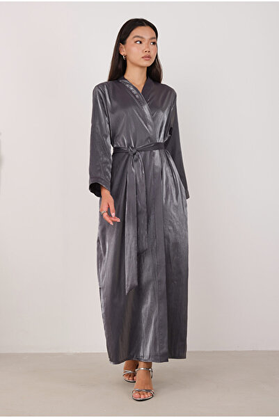 HEQA Sedefli Abaya Siyah