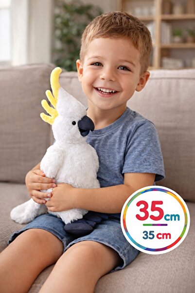 TOYFEST ببغاء كوكاتو قطيفة 35 سم