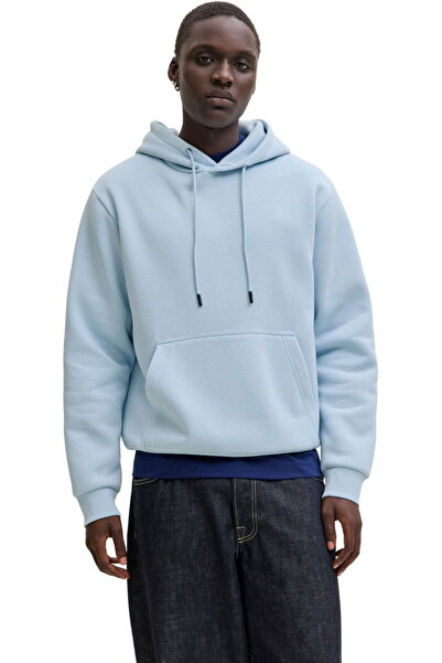 Jack & Jones JACK &JONES Bradley Hood PO sweatshirt - 12249340-Celestial Blue