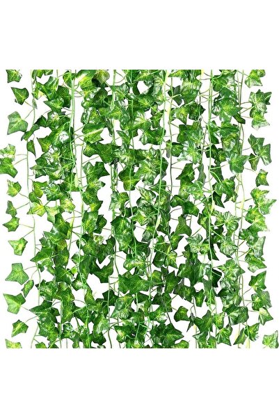 GENERIC4 نباتات أوراق اللبلاب الاصطناعية من بلومر - إكليل معلق من الزهور والأوراق الاصطناعية للمنزل والمطبخ والحديقة