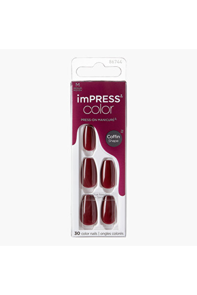 Kiss Cosmetics Impress Color Medium Coffin Press-On Nails