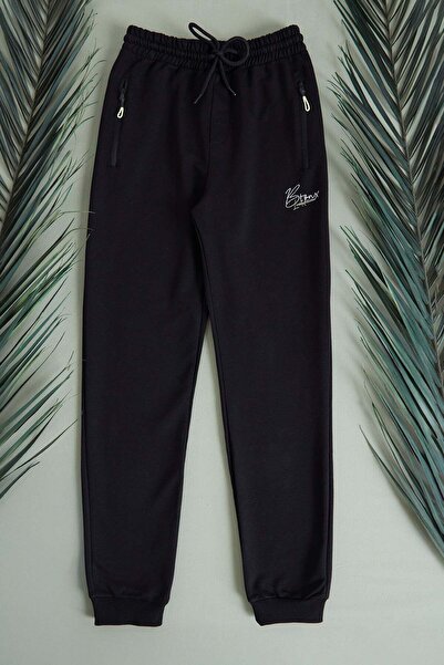 Fulla Moda Bronx Yazı Baskılı Jogger Erkek Çocuk Eşofman Altı