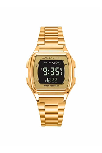 Al-Fajr Men's Water Resistant Stainless Steel Digital Watch
