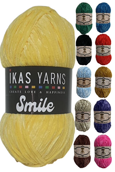 destini İnce Kadife İp 100 gr 200 Metre Amigurumi El Örgü İpi Ceket Yelek Battaniye