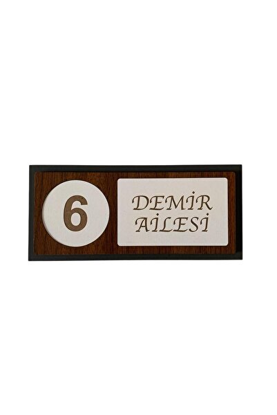 6. Pro Ahşap Kapı Numaralığı