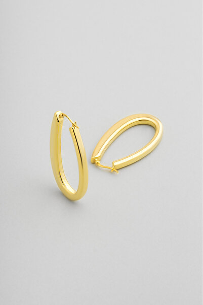 So CHIC... Vintage 18 Ayar Sarı Altın Kaplama Gümüş Küpe